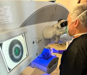 Doctor Kovach performing SMILE procedure